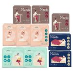 [SALLY'S LAW] Needs Ultra Slim Sanitary Napkin Medium 3packs+Large 2packs+Overnight 2packs+Panty liner 3packs – 1,500 Air Holes for Freshness - Made in Korea